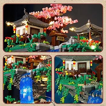 Amazon.com: Vziimo Cherry Blossom Bonsai Tree Micro Building Block